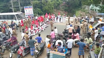File picture of farmers' protest