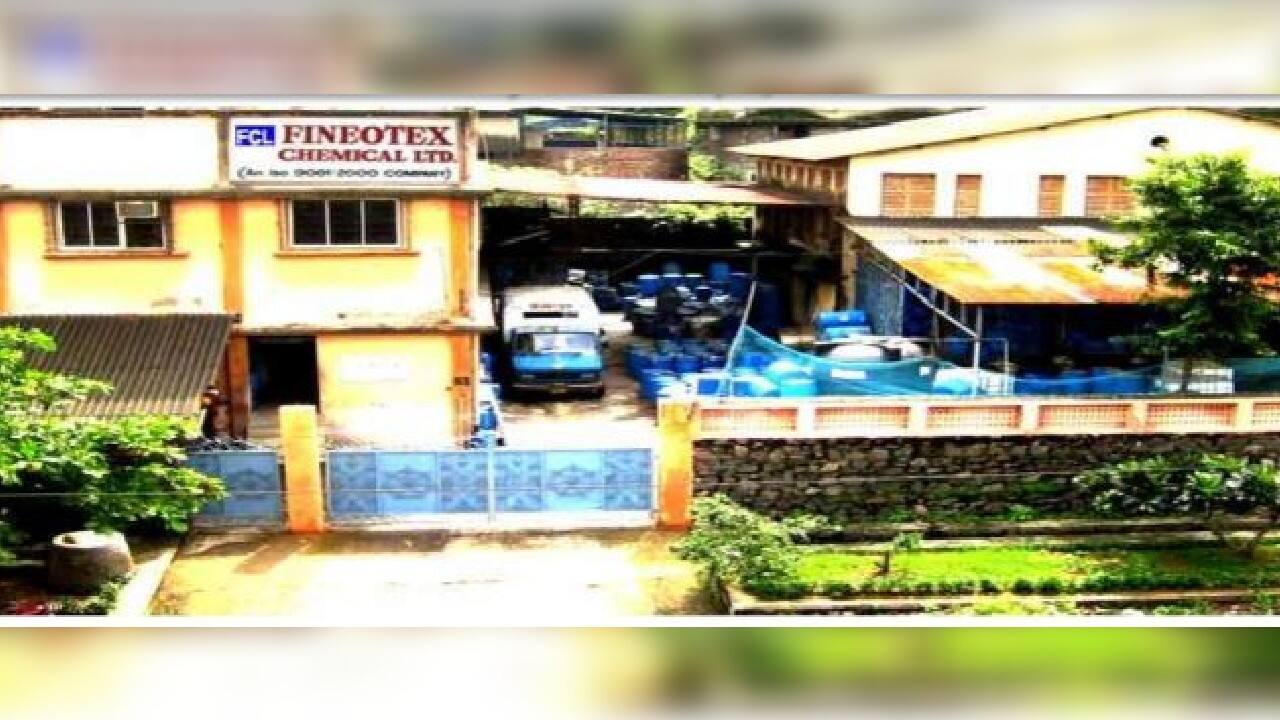 Fineotex Chemical | Company is in the process of acquiring a plant premise located at additional Ambarnath (near Mumbai) admeasuring approximately 4 acres and proposed deployment would be approximately Rs 27 crore for this project. (Image: finotex.com) Fineotex Chemical | Company is in the process of acquiring a plant premise located at additional Ambarnath (near Mumbai) admeasuring approximately 4 acres and proposed deployment would be approximately Rs 27 crore for this project. (Image: finotex.com)
