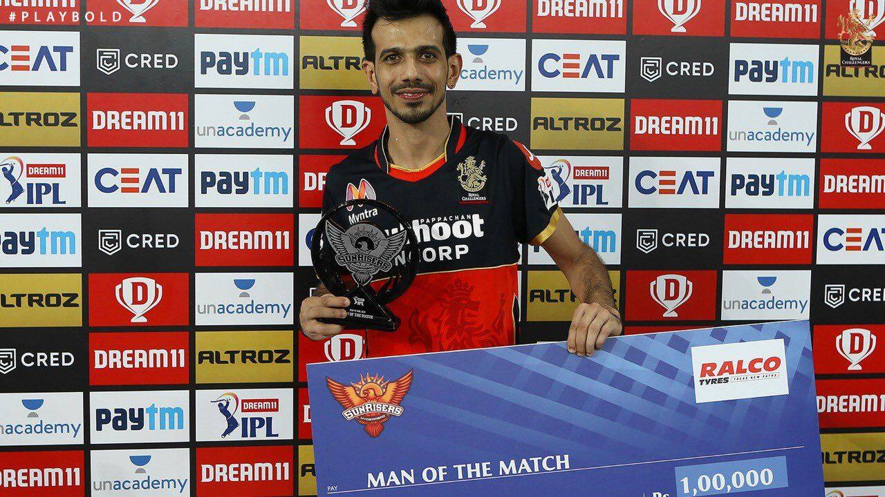 IPL 2020 Match Report RCB VS SRH: Yuzvendra Chahal’s googly stuns the SRH!