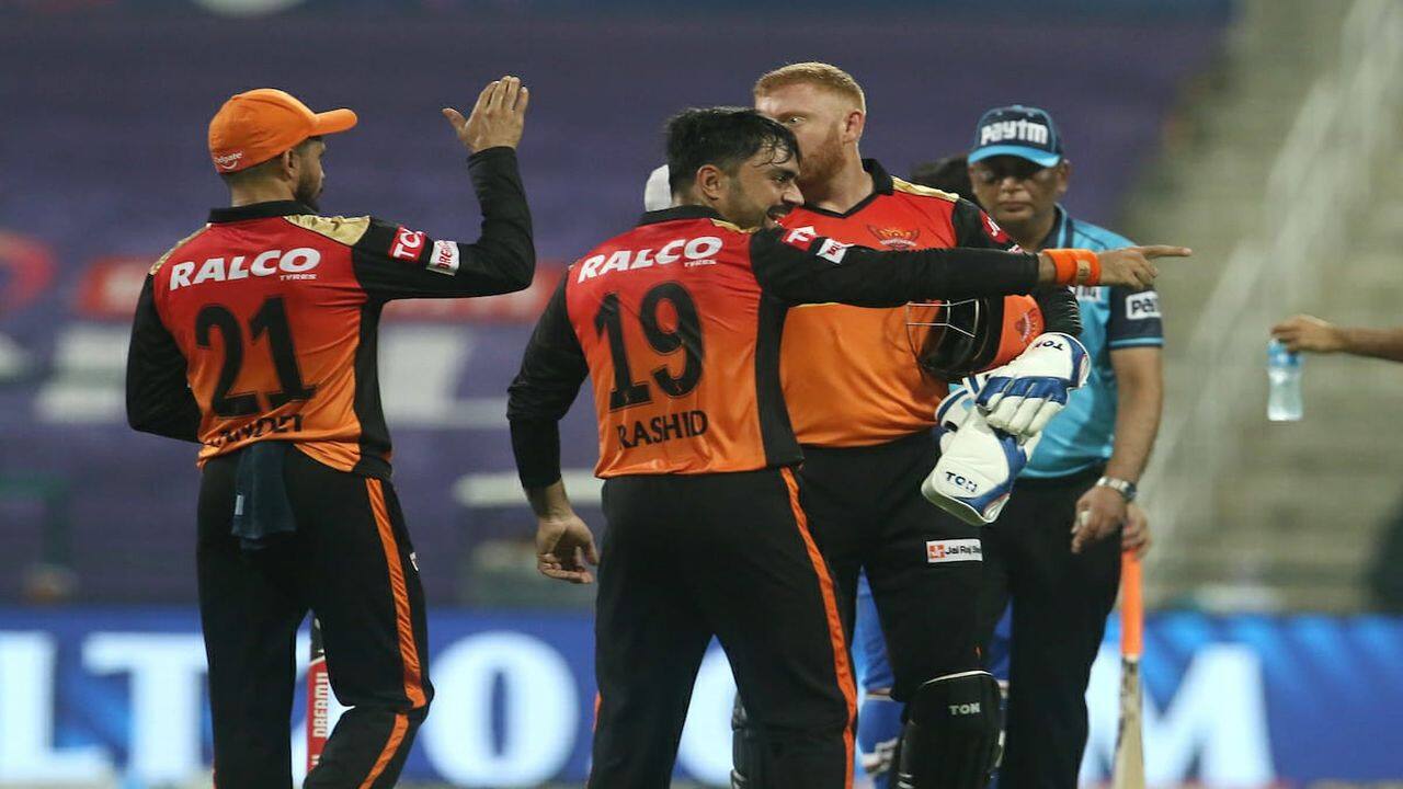 Sunrisers Hyderabad registered their first win of the tournament by beating Delhi Capitals by 15 runs. (Image: IPL/BCCI/Twitter)