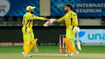File image: Chennai Super Kings' MS Dhoni and Ravindra Jadeja during an IPL match in 2020 (Image: IPL/BCCI)