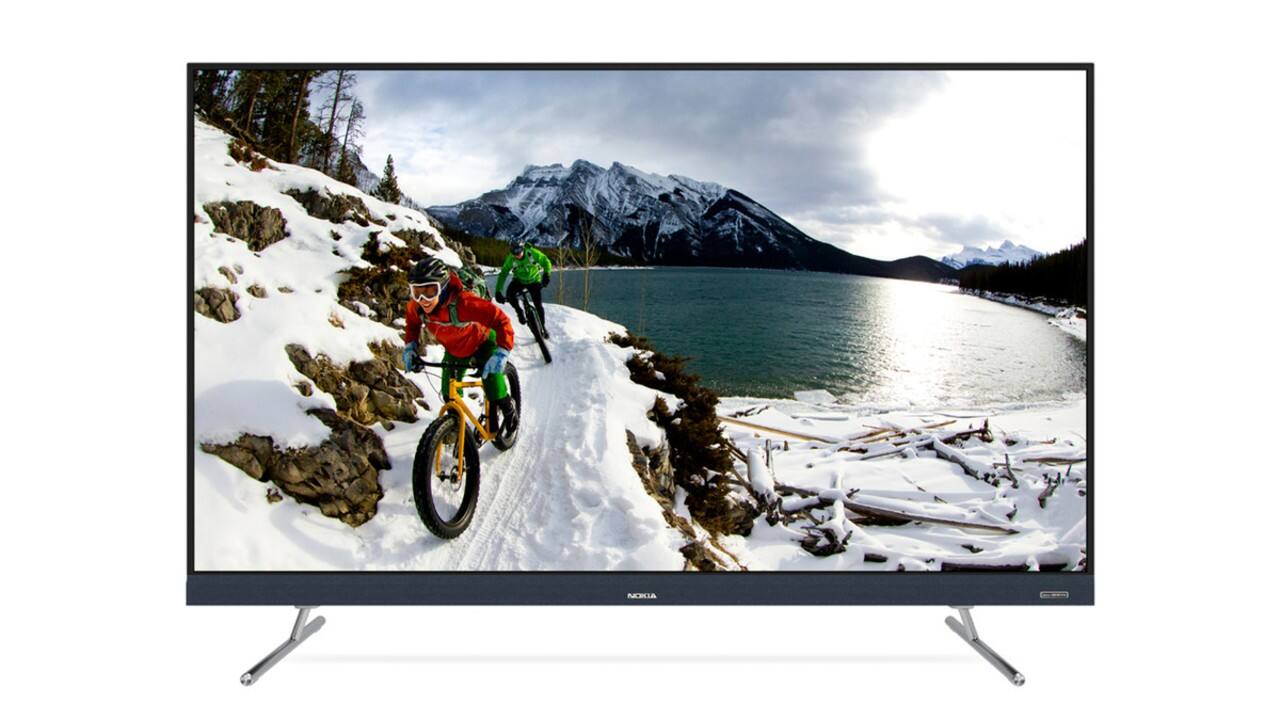 Nokia launched six smart TVs in India across different price ranges. The six TV models, included a 32-inch HD TV (Rs 12,999), a 43-inch Full HD TV (Rs 22,999), a 43-inch 4K UHD TV (Rs 28,999), a 50-inch 4K UHD TV (Rs 33,999), a 55-inch 4K UHD TV (Rs 39,999), and a 65-inch 4K UHD TV (Rs 59,999). Nokia’s new TV lineup is set to go on sale on October 16, during Flipkart’s Big Billion Days sale. Popular Japanese audio brand Onkyo will provide a 6D sound experience and dynamic amplification technology for the new Nokia TVs. Nokia launched six smart TVs in India across different price ranges. The six TV models, included a 32-inch HD TV (Rs 12,999), a 43-inch Full HD TV (Rs 22,999), a 43-inch 4K UHD TV (Rs 28,999), a 50-inch 4K UHD TV (Rs 33,999), a 55-inch 4K UHD TV (Rs 39,999), and a 65-inch 4K UHD TV (Rs 59,999). Nokia’s new TV lineup is set to go on sale on October 16, during Flipkart’s Big Billion Days sale. Popular Japanese audio brand Onkyo will provide a 6D sound experience and dynamic amplification technology for the new Nokia TVs.