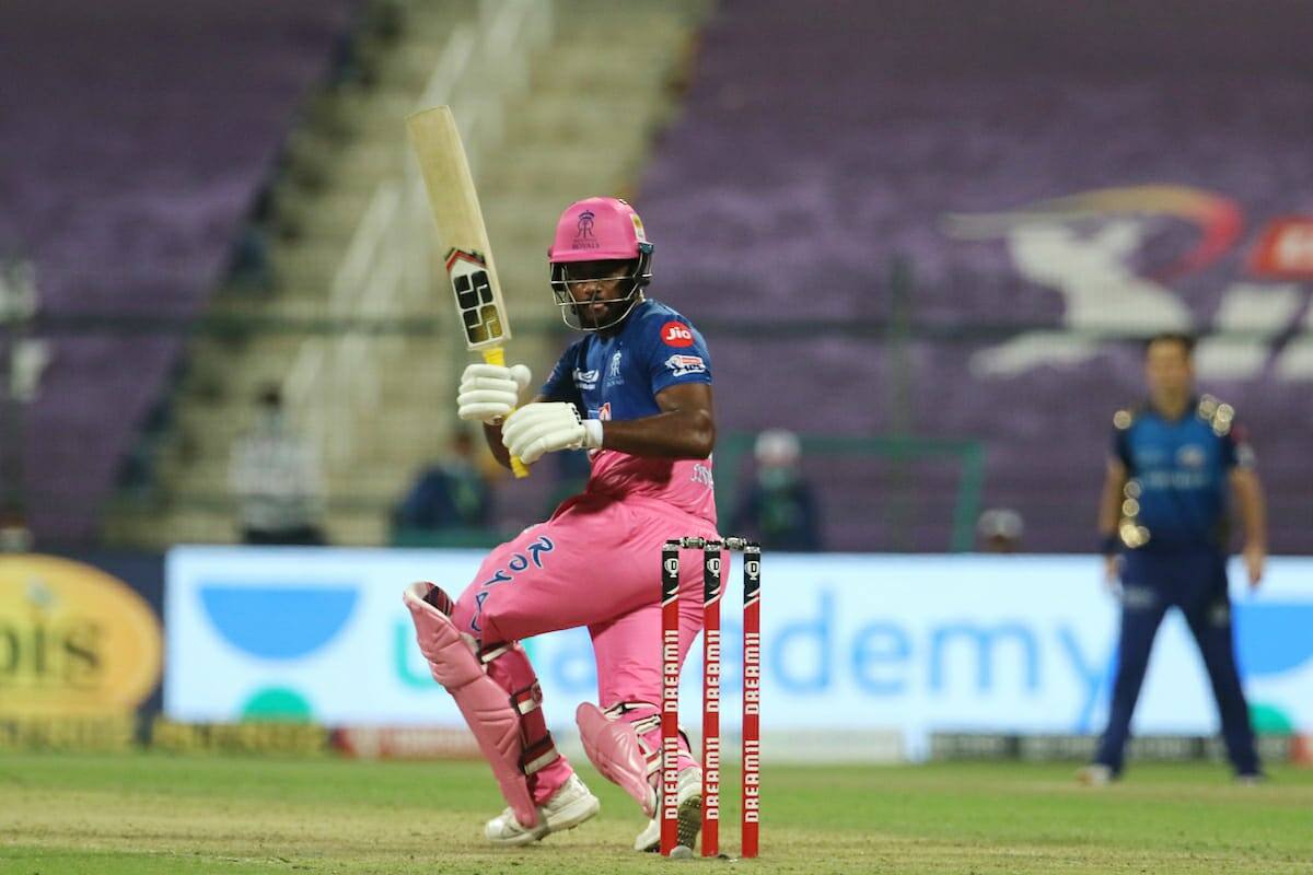 Sanju Samson played a supportive role to Ben Stokes and made unbeaten 54 off 31 balls with 4 fours and 3 sixes.