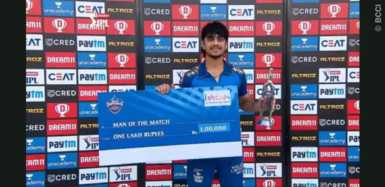 Man of the match online today ipl 2020