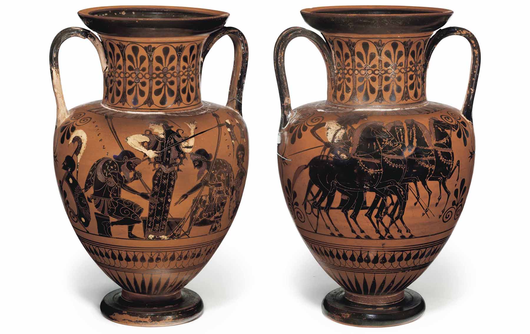 Amphoras used by Romans to transport wine.
