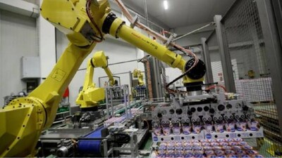 Top ten countries with highest density of industrial robot workers