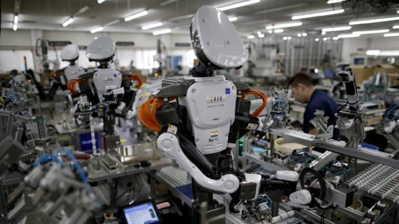 Top ten countries with highest density of industrial robot workers