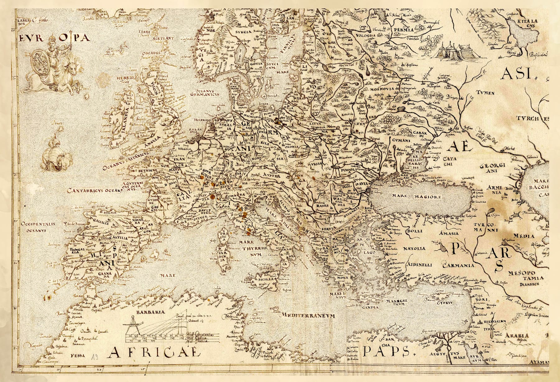 Map of old world wine regions.