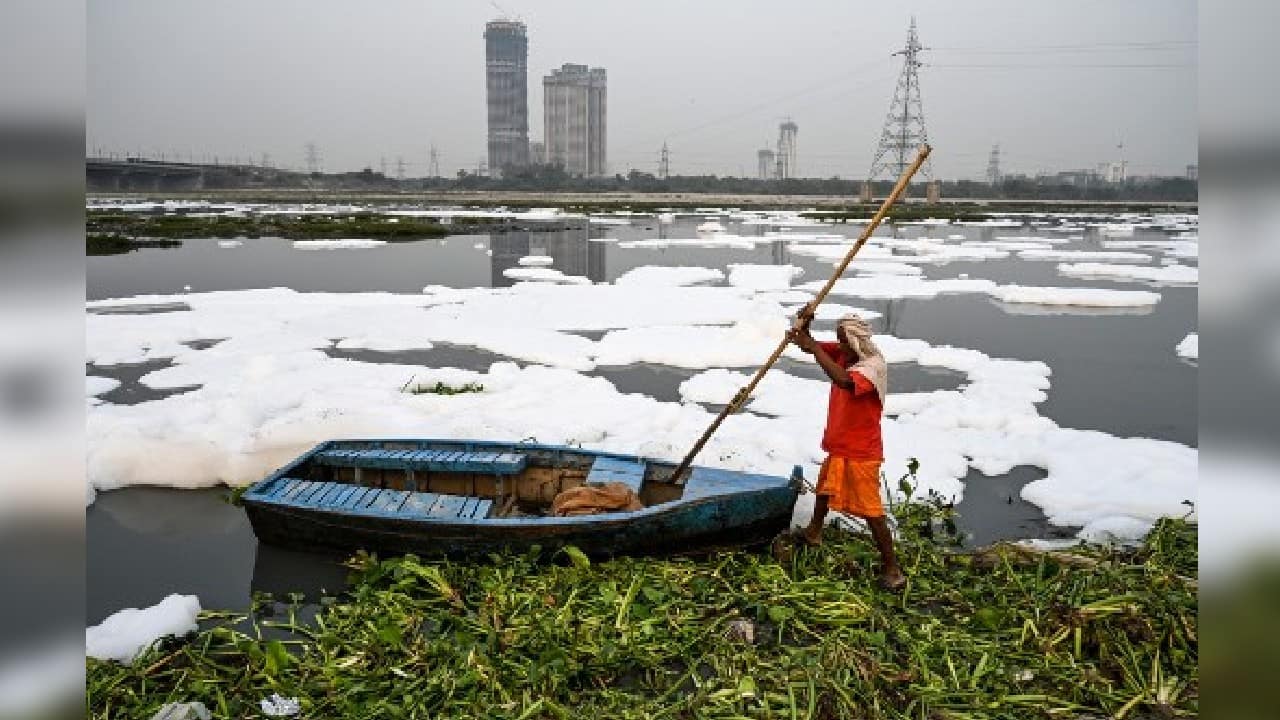 Toxic foam covers Yamuna river again -- take a look