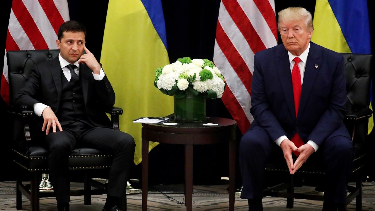 Ukraine's President Volodymyr Zelenskiy listens during a bilateral meeting with U.S. President Donald Trump on the sidelines of the 74th session of the United Nations General Assembly (UNGA) in New York City, New York, U.S., September 25, 2019. (Image: Reuters) Ukraine's President Volodymyr Zelenskiy listens during a bilateral meeting with U.S. President Donald Trump on the sidelines of the 74th session of the United Nations General Assembly (UNGA) in New York City, New York, U.S., September 25, 2019. (Image: Reuters)