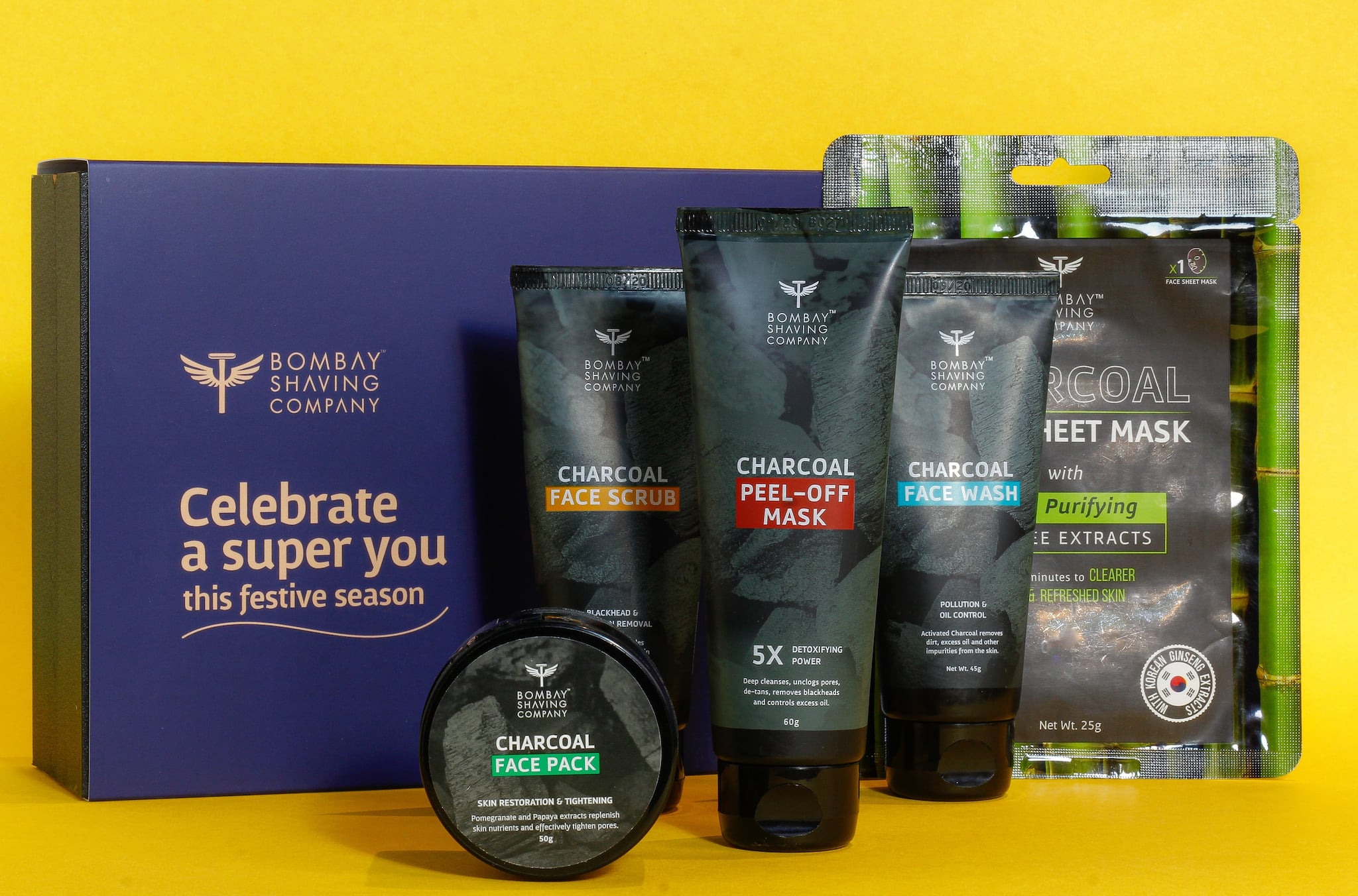 Bombay Shaving Company, Charcoal Festive Pamper Kit