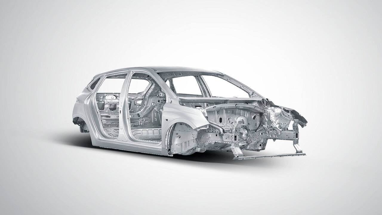 Featuring an extensive application of 66 percent Advanced and High-Strength Steel, Hyundai has created a Robust Superstructure to enhance crash worthiness and make the car lighter. This super structure is created using 5,400 Tons Stamping at the Press Shop. (Image: Hyundai)