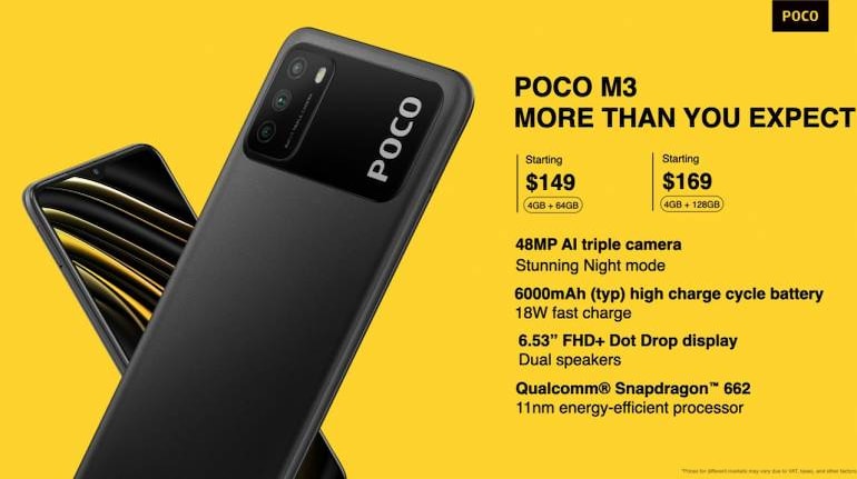 Poco M3 Launched With 6,000 MAh Battery, Snapdragon 662 SoC, Triple-camera Setup: Check Price And Specifications