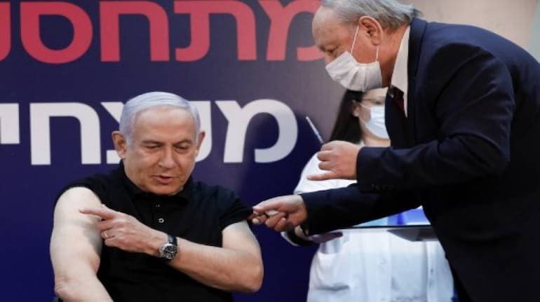 Pm Benjamin Netanyahu Gets Coronavirus Jab Starting Israel Rollout