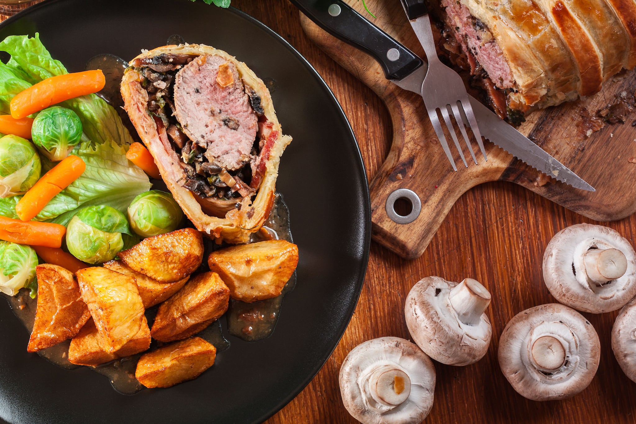 Classic pork wellington.