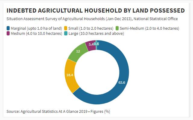Indebted Agri Households By Land Possessed