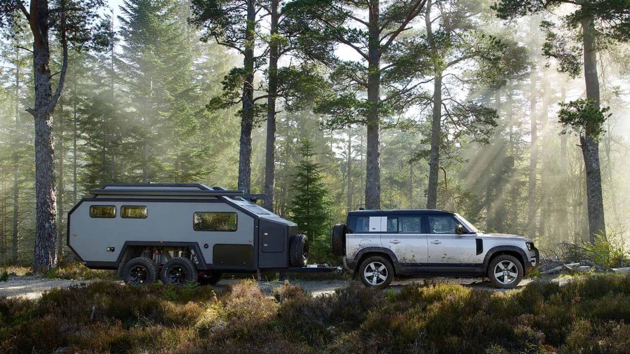 Climb into the Defender, and things get a lot more contemporary. This isn’t like any other car cabin you’ve been in. The materials, the design – everything has a faux military vibe to it, with a mild space-age quality thrown in for good measure.