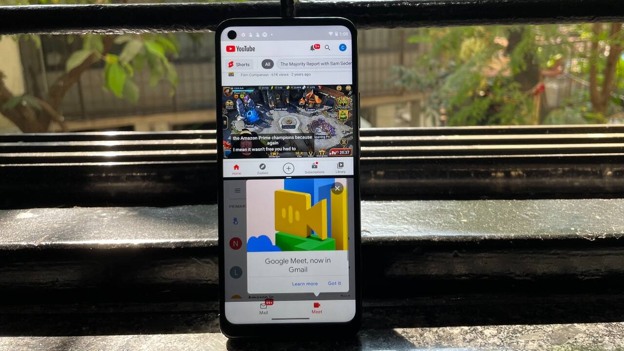 Moto G9 Power | Rs 11,999 | Android Enterprise Recommended | The Moto G9 Power is the best budget smartphone for productivity. While its hardware doesn’t compare to most phones on this list, it offers a near-stock Android experience and packs a massive 6,000 mAh battery. My UX over Android is one of the most convenient skins to use, while the massive battery can deliver up to two days of battery life. 