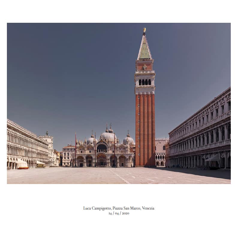 The famous San Marco square of Venice during lockdown.