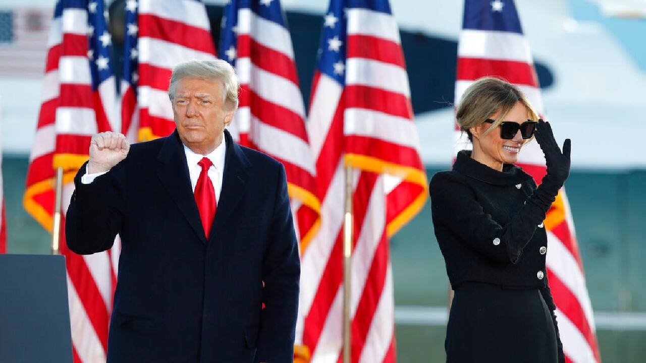 Without mention's Biden's name, Trump wished the new administration great luck and success, which he said would made easier because he had laid “a foundation.” (Image: AP)