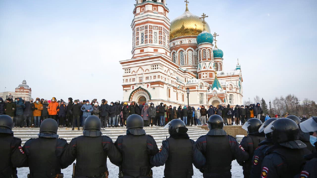 The 44-year-old activist is well known nationally for his reports on the corruption that has flourished under President Vladimir Putin's government. His wide support puts the Kremlin in a strategic bind — officials are apparently unwilling to back down by letting him go free, but keeping him in custody risks more protests and criticism from the West. (Image: AP)