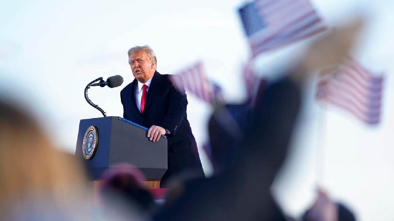 Speaking without notes, Trump said his presidency was an “incredible four years.” He told the crowd that he and first lady Melania Trump loved them and praised his family for its hard work, saying they could have chosen to have an easier life. “It’s been something very special. We’ve accomplished a lot,” Trump said, citing the installation of conservative judges, creation of the space force, development of coronavirus vaccines and management of a robust pre-pandemic economy. “I hope they don’t raise your taxes, but if they do, I told you so,” he said of the incoming Biden administration. (Image: AP)