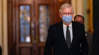 File image: Senate Majority Leader Mitch McConnell walks from the Senate floor to his office on Capitol Hill in Washington. (Image: AP Photo/Manuel Balce Ceneta)