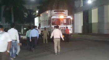 The consignment for Mumbai will leave by road. Trucks belonging to Kool-ex Cold Chain Ltd are being used to ferry the vaccine stocks from the Serum Institute of India. (Image: News18)