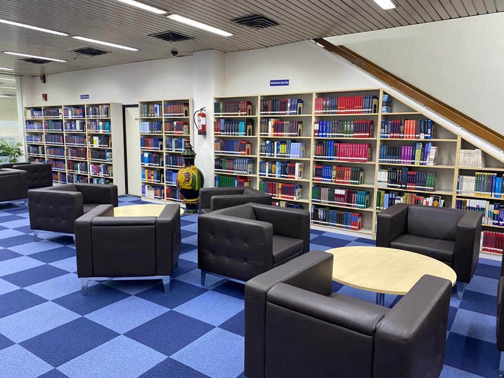 The state-of-the-art library at Management Development Institute, Gurgaon, spends about 90 per cent of its library budget on online resources