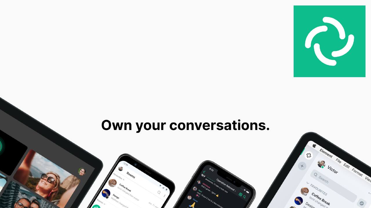 Element is a messaging service that provides end-to-end encryption for your videos, voice, and text. Messages on Element can be saved wherever you want them to be saved. Element offers a number of free and paid versions of its messaging service. It is compatible with Android, iOS, Windows, Linux, and major browsers. 