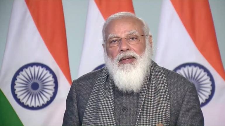 Prime Minister Narendra Modi virtually addressing WEF's Davos Dialogue. Prime Minister Narendra Modi virtually addressing WEF's Davos Dialogue.