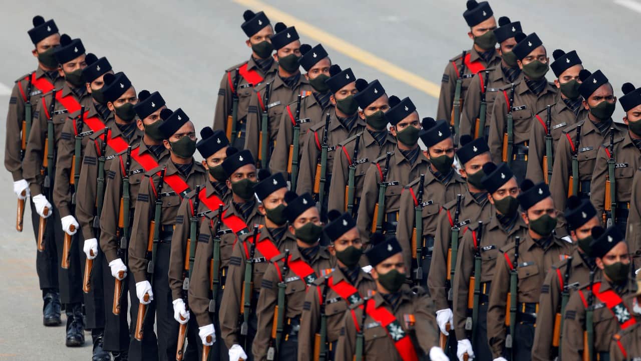 Indian soldiers march in the new combat uniform - Watch, India News