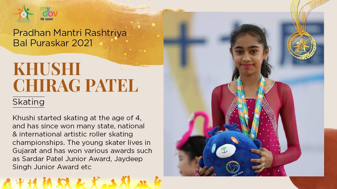 Khushi Chirag PatelGujarat Sports (Image: Twitter/@mygovindia)