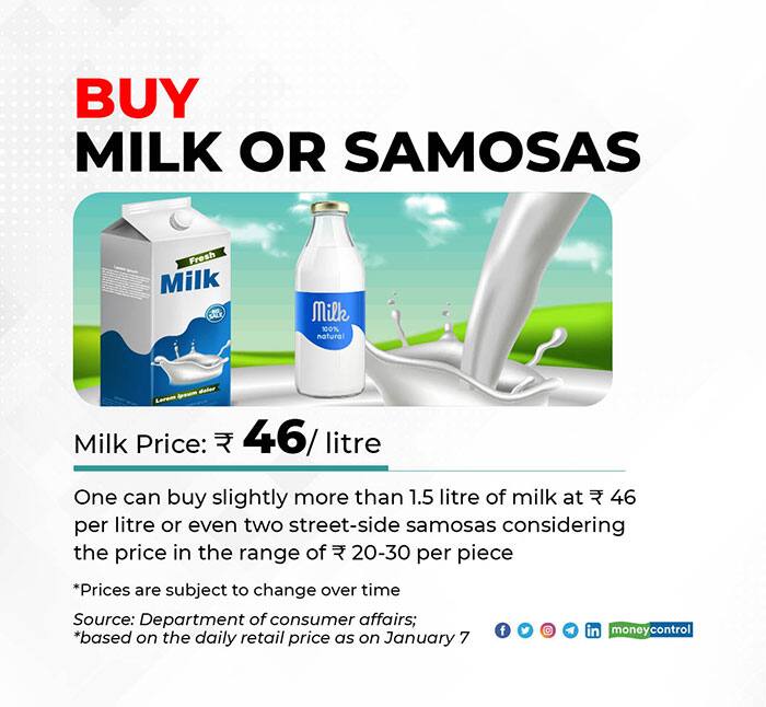 Buy milk or samosas