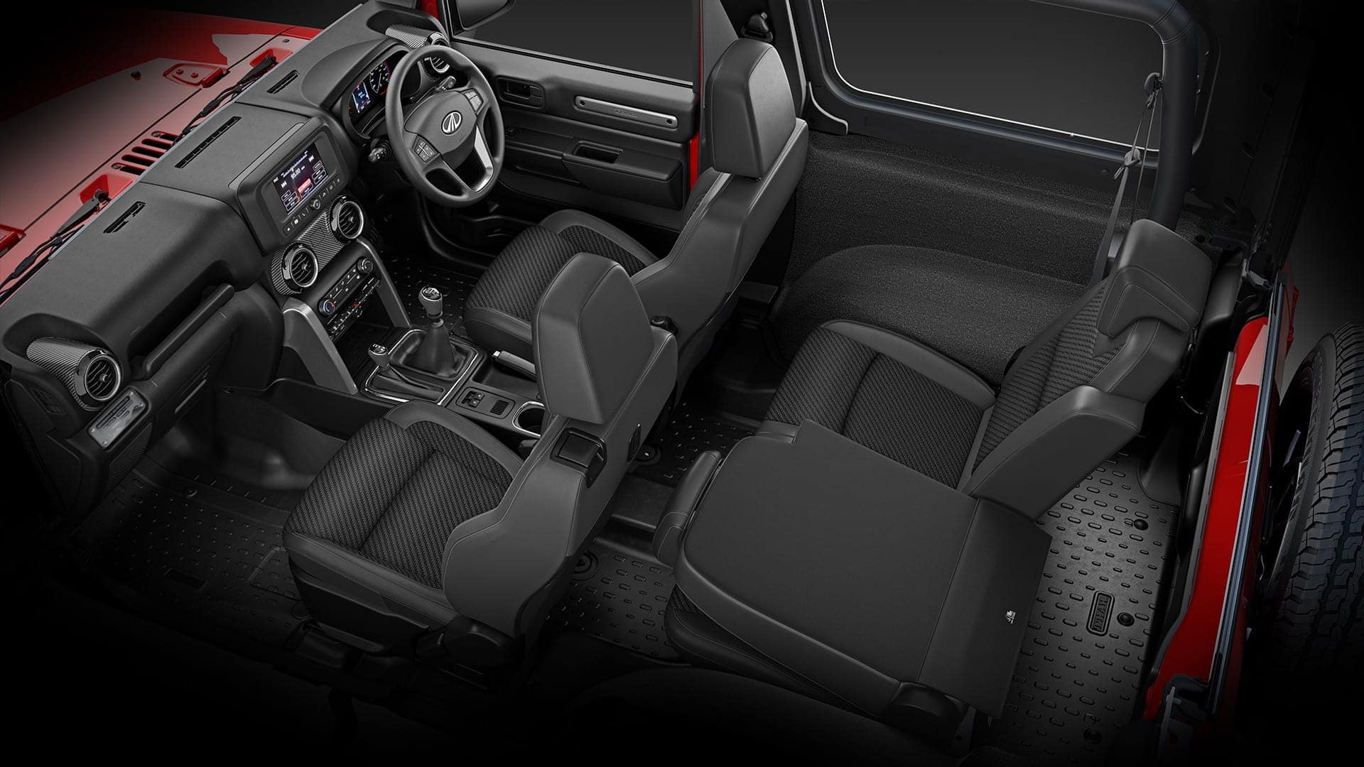 The whole cabin is waterproof, in case you want to take that hard or soft top off
