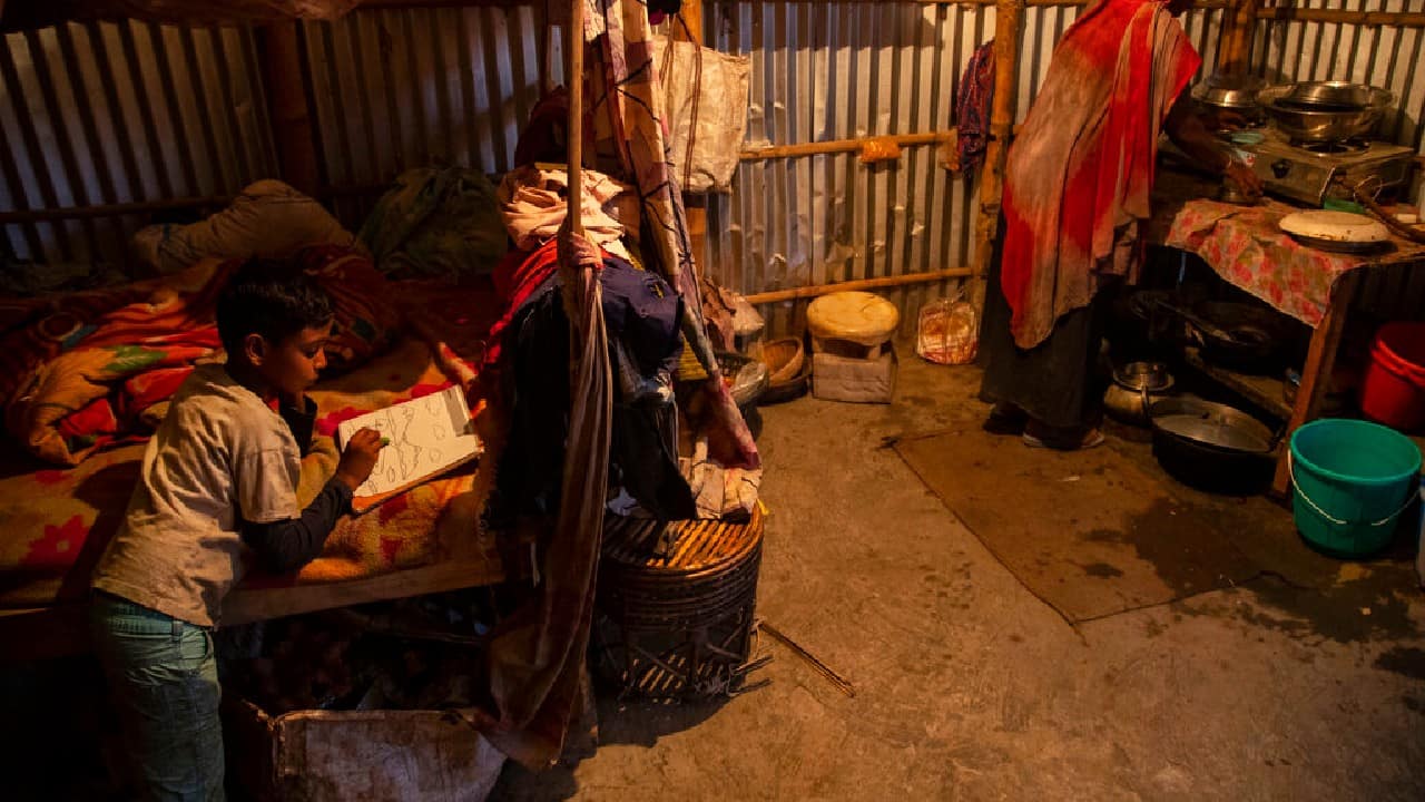 The family was hit hard last year by the COVID-19 pandemic, as they couldn’t go to the landfill and sift through garbage for things to sell. They struggled during the months-long lockdown in India, but were able to get food through the help of aid organizations. (Image: AP)