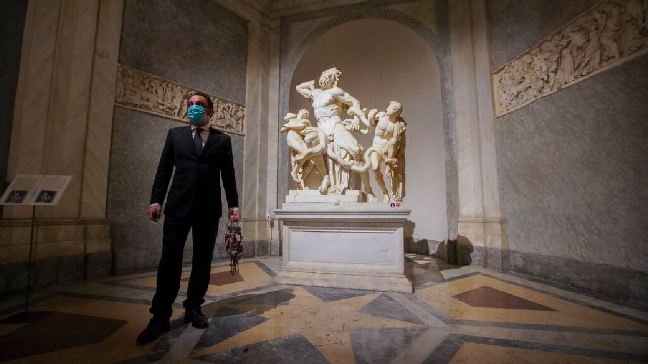 Crea recalls fondly the day that, three years into his now-23 years of service, he was finally allowed to open the door to the Sistine Chapel alone. The privilege in the two decades since has given him a chance to visit Michelangelo’s “Last Temptation” and scenes of the New Testament and Old all alone, in the empty quiet of dawn. “All the statues, all the rooms have a unique history, but naturally the Sistine Chapel always gives you a particularly emotion,” Crea said. (Image: AP)