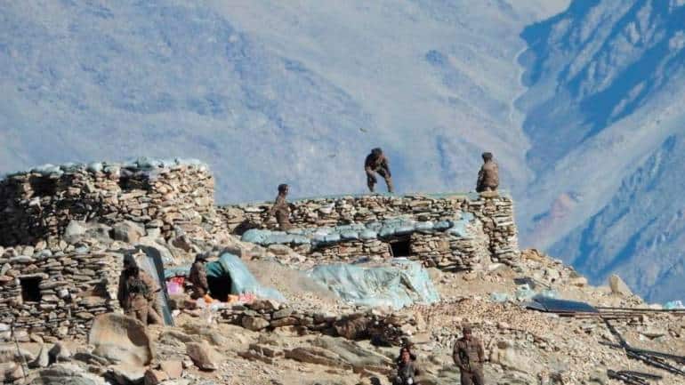 This photograph provided by the Indian Army, according to them, shows Chinese troops dismantling their bunkers at Pangong Tso region, in Ladakh along the India-China border on Monday, February 15, 2021.