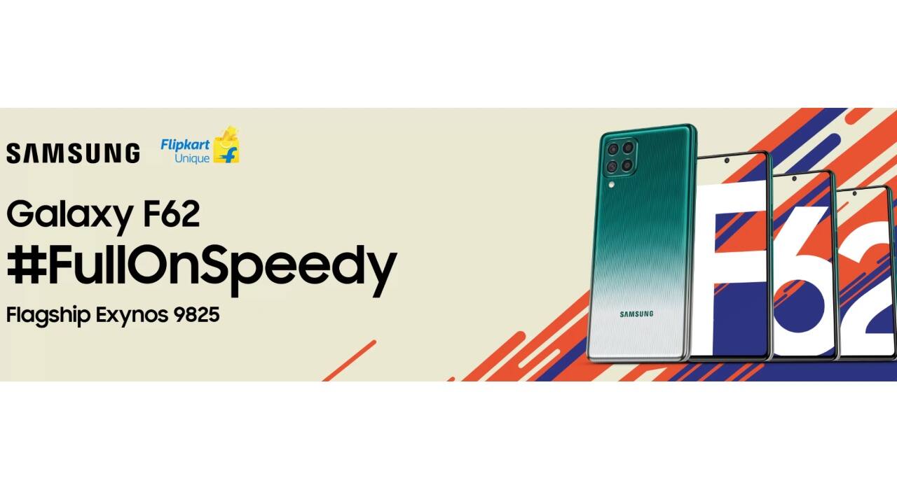 Samsung Galaxy F62 price drops to Rs 19,499 during the Flipkart Flagship Fest sale. The smartphone comes with a 7000 mAh battery and the same Exynos 9825 flagship processor found on the Samsung Galaxy Note 10 series. Samsung Galaxy F62 price drops to Rs 19,499 during the Flipkart Flagship Fest sale. The smartphone comes with a 7000 mAh battery and the same Exynos 9825 flagship processor found on the Samsung Galaxy Note 10 series.
