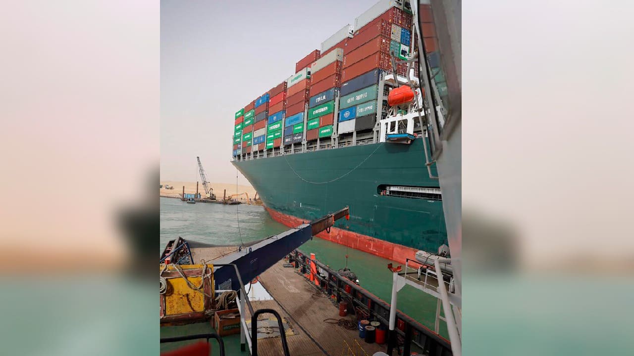 Some vessels could still change course, but the crush of ships listing the Suez Canal as their destination shows that an even-greater backlog looms for shippers already under pressure amid the coronavirus pandemic. (Image: AP) Some vessels could still change course, but the crush of ships listing the Suez Canal as their destination shows that an even-greater backlog looms for shippers already under pressure amid the coronavirus pandemic. (Image: AP)