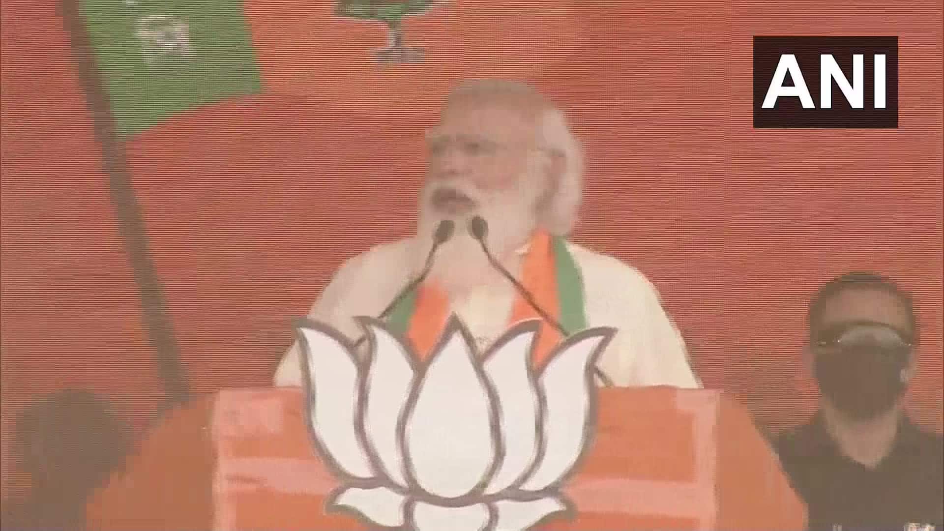My opponents say that I work for my friends. Who we grow up with are our best friends. I grew up in poverty hence I understand the plight of poor people living in every corner of India. I work for my friends &amp; will continue to do so: PM Modi in Kolkata. (ANI)