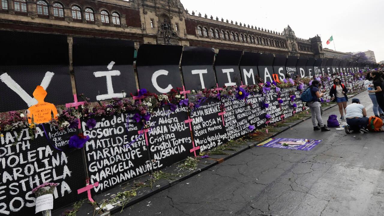 A day earlier, President Andres Manuel Lopez Obrador described the barrier as a needed tool to avoid provocation and protect the historic building from vandalism ahead of Monday’s planned march on International Women’s Day. (Image: Reuters)