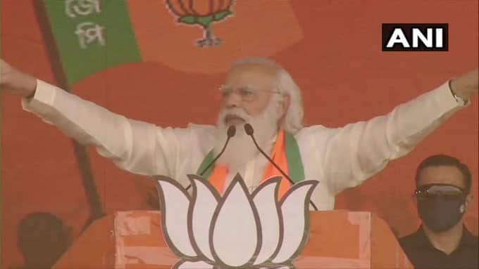 Tolabaazi, syndicate, commission cut! You have done so many scams that a 'Corruption Olympics' game can be organized. You have played with the hard-earned money of the people and their lives: PM Narendra Modi in Kolkata. (ANI)