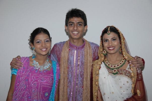 Darshita Gillies with siblings