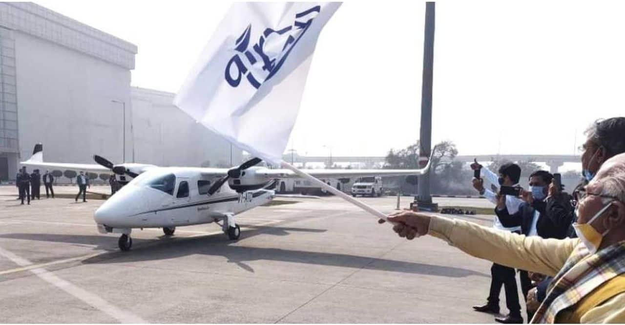 Air Asia is looking at launching a Flying Taxis business some time next year and in January, Haryana Chief Minister, Manohar Lal Khattar inaugurated India’s first flying taxi service from the Chandigarh airport. (Image source: Twitter)