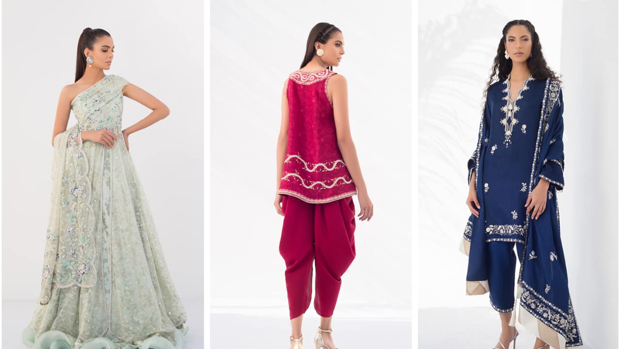 Models posing for Sania Maskatiya. 