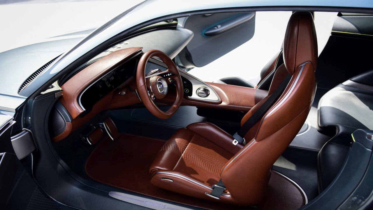 The Genesis X concept on one hand hasn’t been revealed in full. There are pictures and the most the brand is willing to tell us is that the car is a ‘high-performance GT’. (Image source: Genesis)