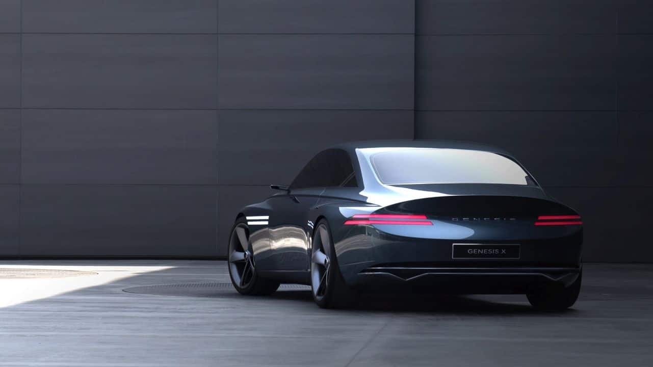 The Genesis X, however, is design study with Hyundai honing their ‘Two Lines’ philosophy that can be seen in the headlamps, tail lamps and other elements inside and outside. (Image source: Genesis)