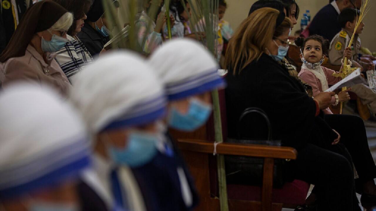 And of course there was Palm Sunday, celebrated in commemoration of Jesus' entry into Jerusalem. (Image: AP) And of course there was Palm Sunday, celebrated in commemoration of Jesus' entry into Jerusalem. (Image: AP)