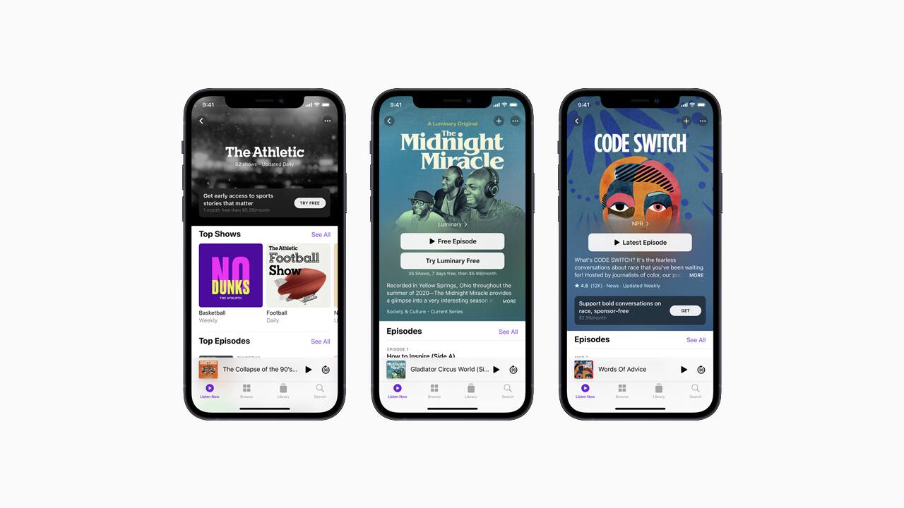 Apple is delaying an update to its podcast app that will allow users to sign up for freemium or paid podcast shows as posted by creators. The company’s upcoming Podcasts subscription was schedule to launch this month but is now being delayed until June. The update will offer perks like ad-free listening or early access to episodes. Last month, Apple said that the subscriptions would launch in 170 countries globally. 